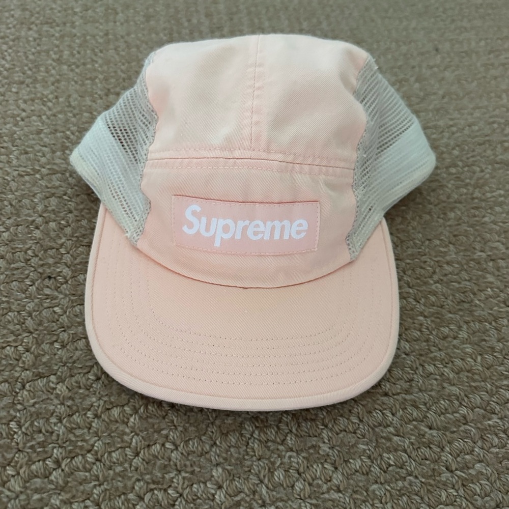 Supreme Light Pink Mesh Cap